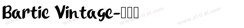 Bartie Vintage字体转换